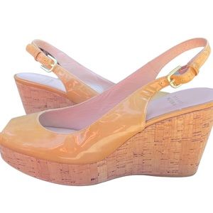 Stuart Weitzman Platform Wedge Slingback Sandal